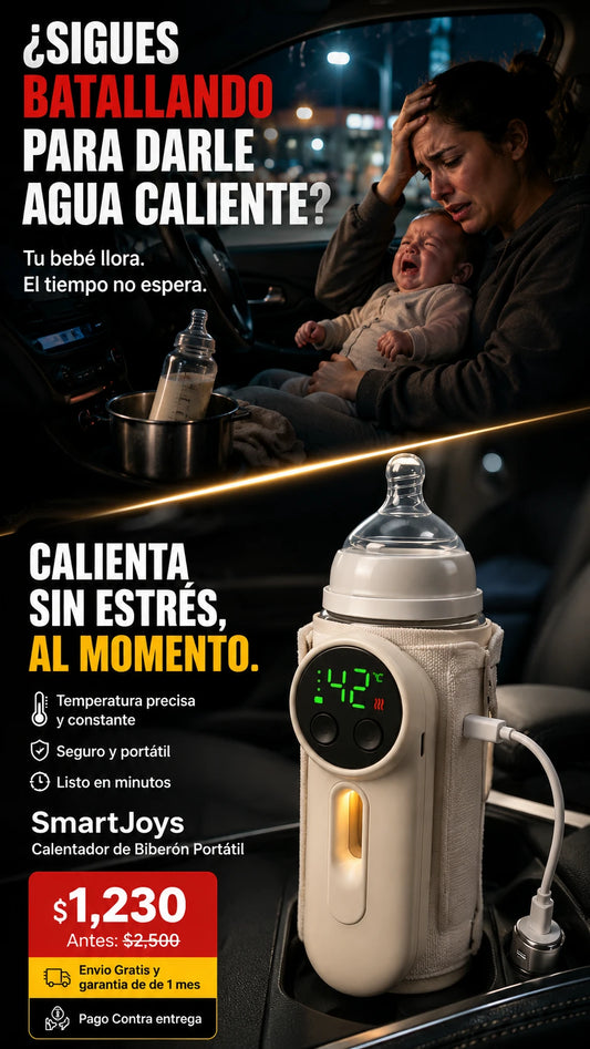 Calentador de Biberón Eléctrico Portátil con Pantalla Digital SmartJoys